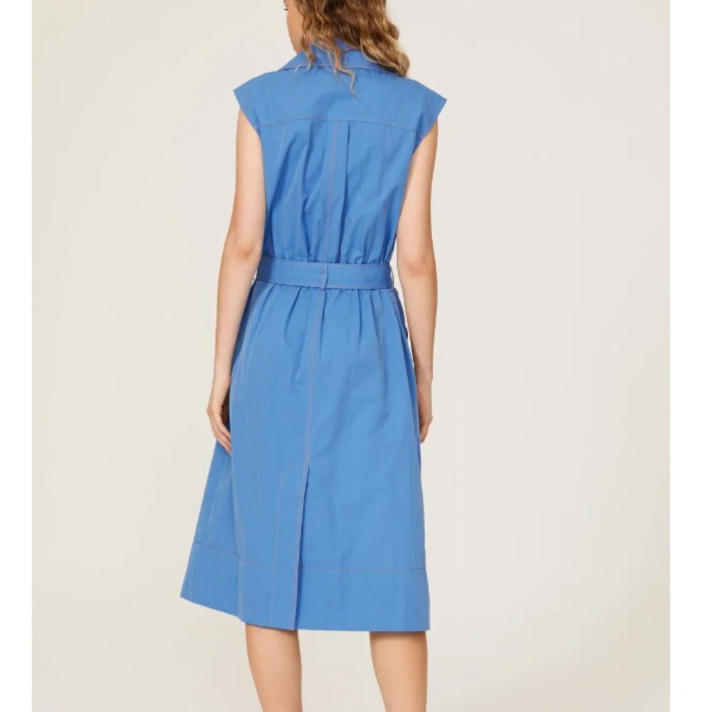 Rejina Pyo Astrid Trench Dress blue size 12 - Picture 3 of 11